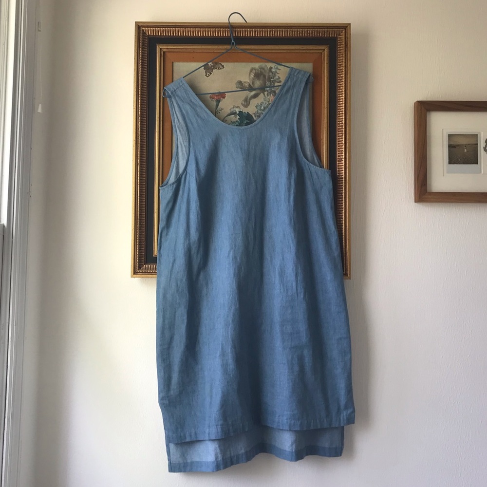 Ilana Kohn Chambray Tank Dress Large